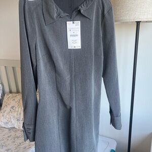 Zara gray long sleeve dress